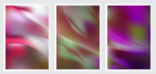 Naklejka premium Set of abstract creative vector background design