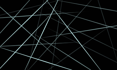 Abstract: random green light laser on black background