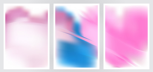 Fototapeta premium Set of abstract creative vector background design