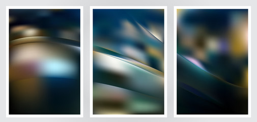 Fototapeta premium Set of abstract creative vector background design