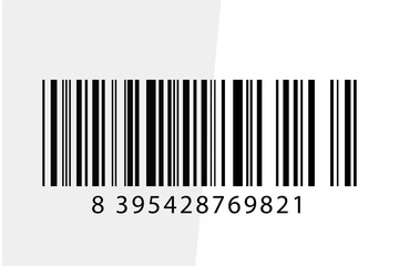 Symbols and icons. Realistic Barcode icon with scanner. 