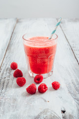 tasty and healthy fruit smoothie
