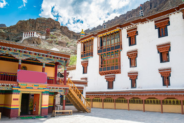 view if Tibetan Hemis monastery - Ladakh, Jammu and Kashmir ,India - obrazy, fototapety, plakaty