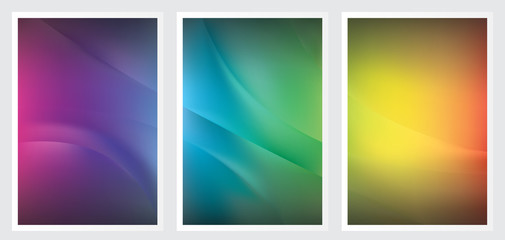 Fototapeta premium Set of abstract creative vector background design