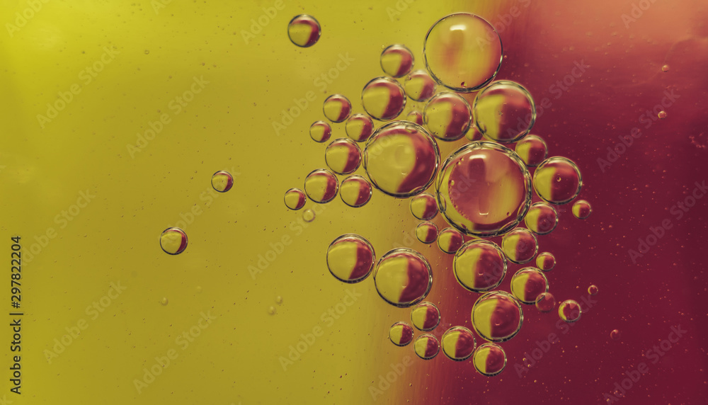 Aufkleber beautiful abstract color pink and yellow abstraction background close up. macro view.