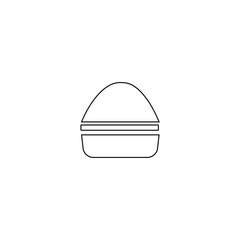 Hamburger icon. Fastfood restaurant symbol