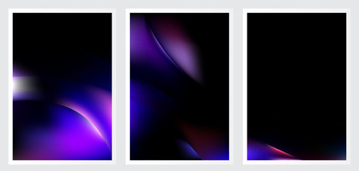 Fototapeta premium Set of abstract creative vector background design