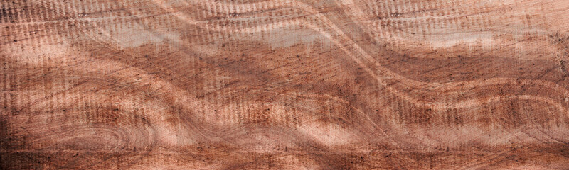 Brown wood texture background. Panorama wood surface with natural pattern.