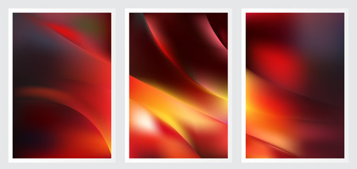 Fototapeta premium Set of abstract creative vector background design