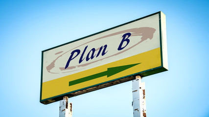 Street Sign to Plan B
