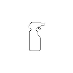 Water spray icon. Bottle sign