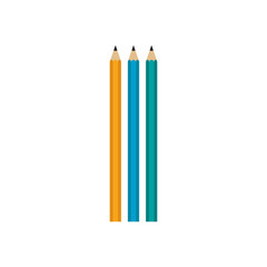 Colored wooden pencils vector illustration