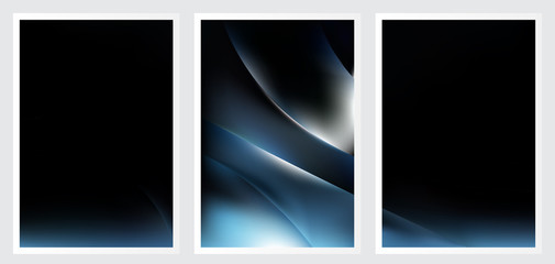 Fototapeta na wymiar Set of abstract creative vector background design