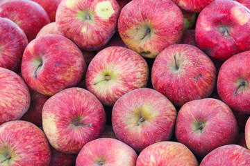 Heap of Red Apple Fruit India Local Top View