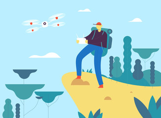 Modern vector flat design illustration