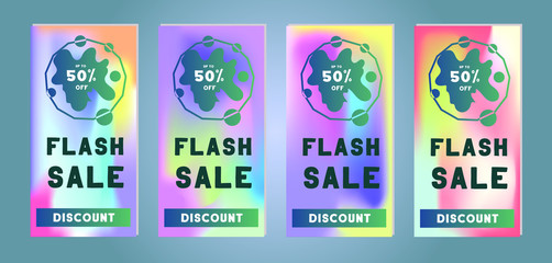 Collection of Sale and Discount Flyers. Template for your design