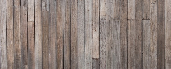 Close up empty wooden wall grunge texture background for exterior decoration.