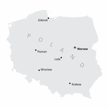 Poland cities map