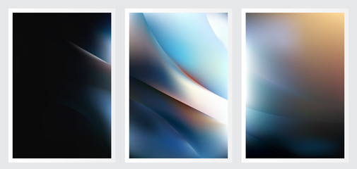 Fototapeta premium Set of abstract creative vector background design