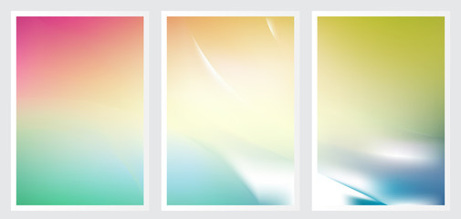 Fototapeta premium Set of abstract creative vector background design