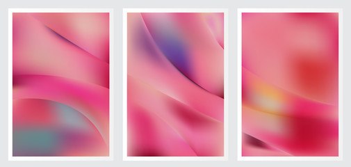 Naklejka premium Set of abstract creative vector background design