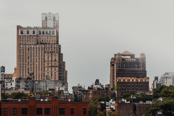 Brooklyn buildings in a grey day
