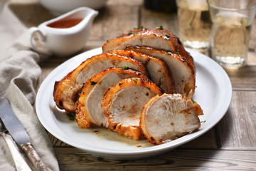 Baked turkey breast