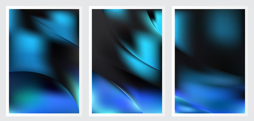 Set of abstract creative vector background design