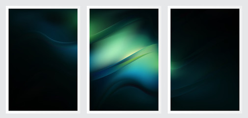 Fototapeta premium Set of abstract creative vector background design