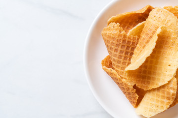 butter and milk crispy waffle