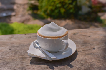 coffee cup, write coffee cup, write coffee cup from Thailand country