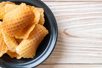 butter and milk crispy waffle