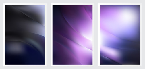 Naklejka premium Set of abstract creative vector background design