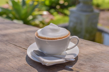 coffee cup, write coffee cup, write coffee cup from Thailand country