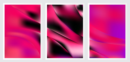 Set of abstract creative vector background design