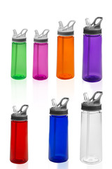 set of camping bottles