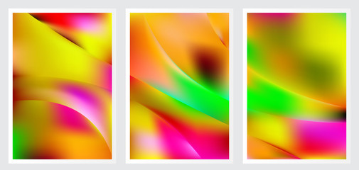 Fototapeta premium Set of abstract vector background design