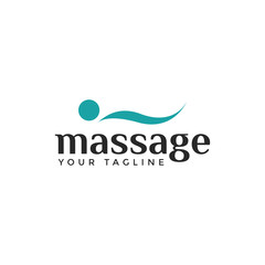 Massage, Therapy, Relaxing, Body Spa, Orthopedic spine Logo Design Template