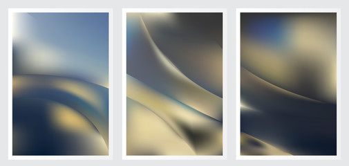 Fototapeta premium Set of abstract vector background design