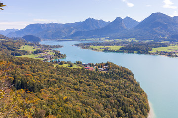 Wolfgangsee von oben