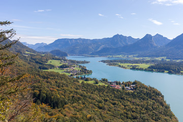 Wolfgangsee von oben