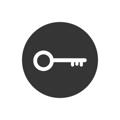 Key icon symbol vector on white editable