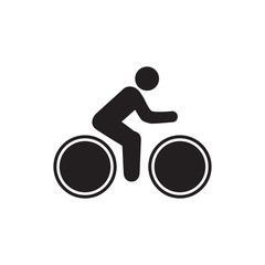 bicycle logo icon vector flat design
