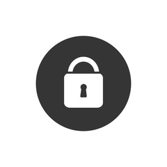 Security icon. Protect security symbol vector illustration flat style