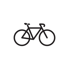 Obraz premium bicycle logo icon vector flat design