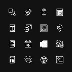 Editable 16 plus icons for web and mobile