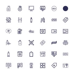 Editable 36 promotion icons for web and mobile