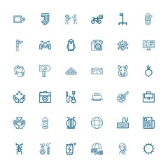 Editable 36 logo icons for web and mobile