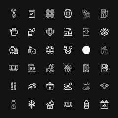 Editable 36 fuel icons for web and mobile