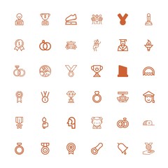 Editable 36 ceremony icons for web and mobile